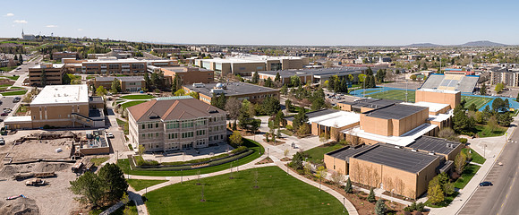 BYU-Idaho campus aerial photo - May 2020