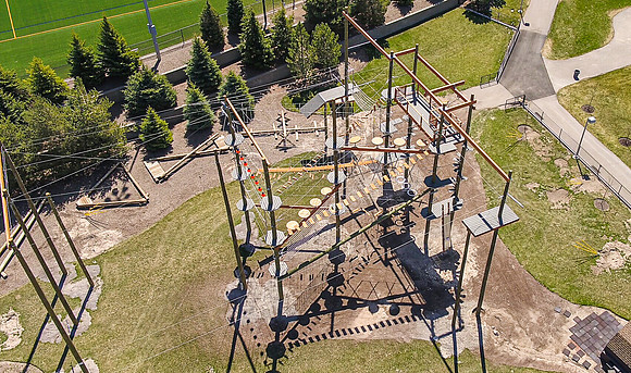 BYU-Idaho campus aerial photo - May 2020