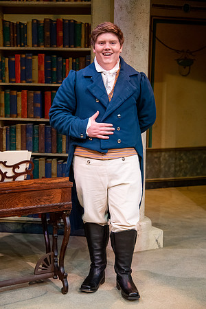 Theatre students perform in the theater production Christmas at Pemberley in the fall 2021 semester.