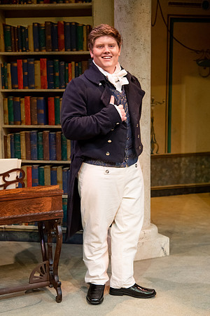 Theatre students perform in the theater production Christmas at Pemberley in the fall 2021 semester.