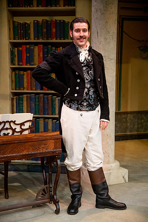 Theatre students perform in the theater production Christmas at Pemberley in the fall 2021 semester.