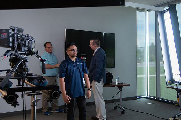 BYU-Idaho Education Week. Scott Woodward's class being recorded by A/V Productions due to COVID-19 restrictions. Spring Semester