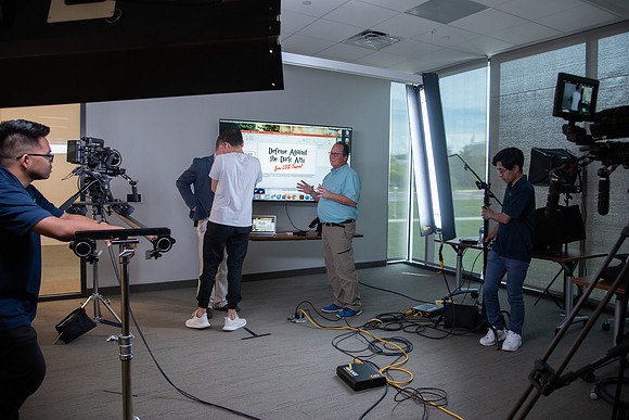 BYU-Idaho Education Week. Scott Woodward's class being recorded by A/V Productions due to COVID-19 restrictions. Spring Semester