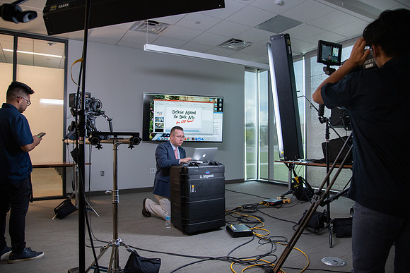 BYU-Idaho Education Week. Scott Woodward's class being recorded by A/V Productions due to COVID-19 restrictions. Spring Semester