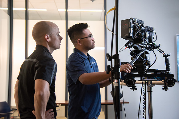 BYU-Idaho Education Week. Scott Woodward's class being recorded by A/V Productions due to COVID-19 restrictions. Spring Semester