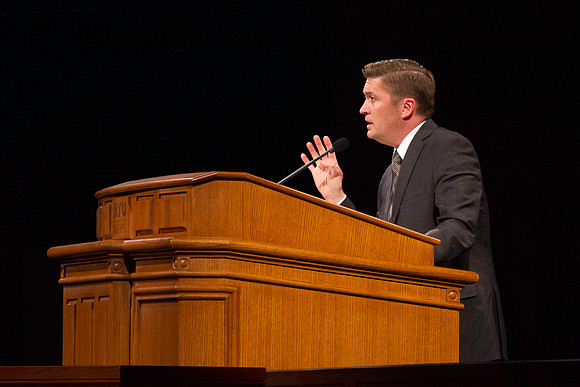 Devotional speaker Brett Sampson speaks on forgiveness.