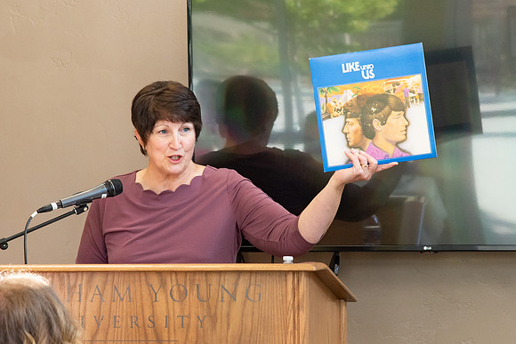 Faculty and Staff of Housing and Student Living gather for an early morning breakfast and an inspirational speaker.