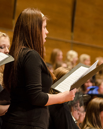 BYU-Idaho students perform at the Harvest Choir Fest held in the Barrus Concert Hall on campus