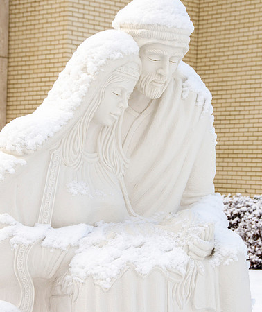 A nativity in front of the John Taylor Building celebrates the birth of Our Lord and Savior, Jesus Christ.