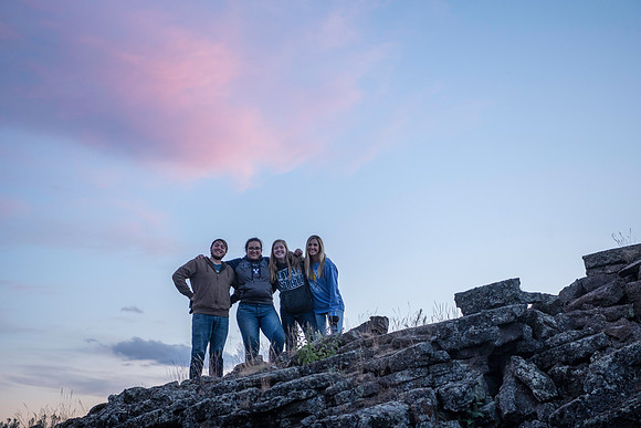 BYU-Idaho students explore the Ice Caves near St. Anthony Idaho.