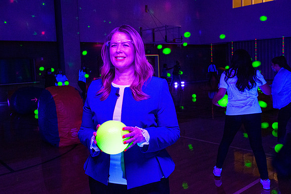 Vice President, Amy LaBaugh, Spot Safety video shoot as part of the "We Are In This Together" campaign.