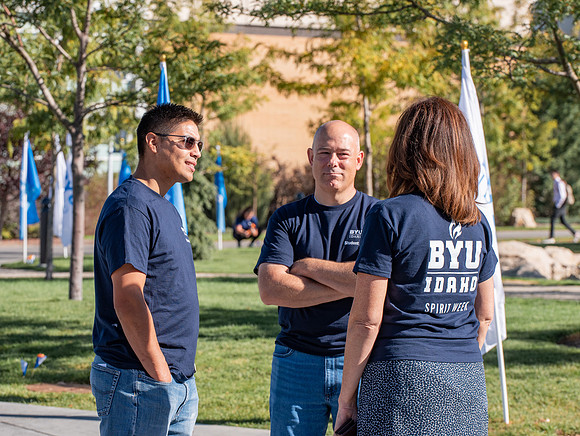 Spirit Week student life employee photoshoot