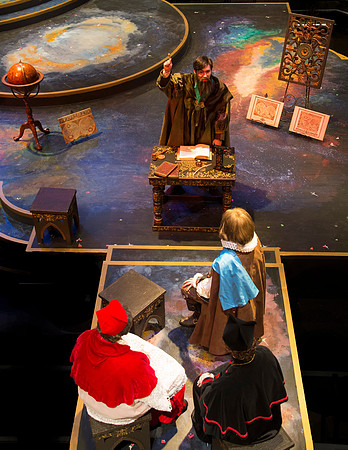 Stavis' play examines the process by which Galileo was put on religious trial, found guilty, and punished for his thoughts and actions. As it chronicles one man's attempts to expand the frontiers of h