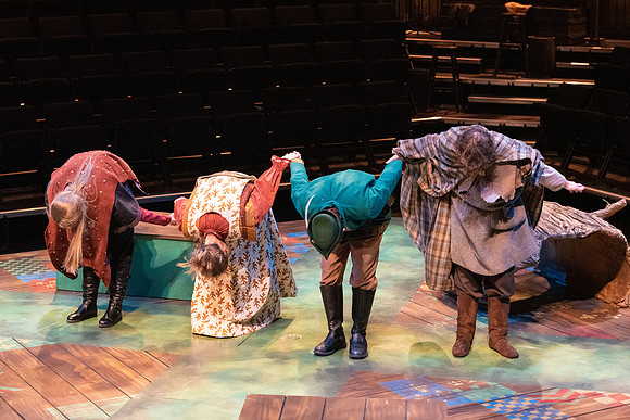 Theater department performs the play Robin Hood in the Black Box theater.