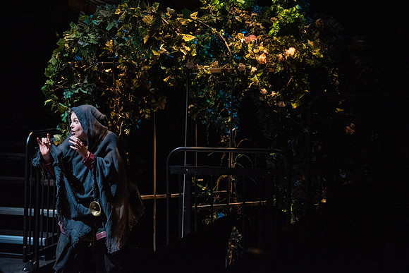 Theater department performs the play Robin Hood in the Black Box theater.