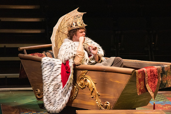 Theater department performs the play Robin Hood in the Black Box theater.