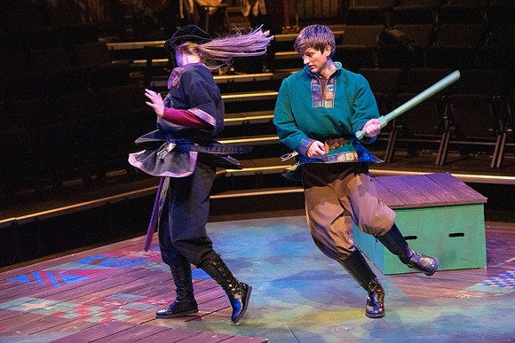 Theater department performs the play Robin Hood in the Black Box theater.
