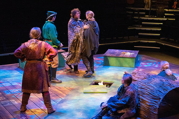 Theater department performs the play Robin Hood in the Black Box theater.