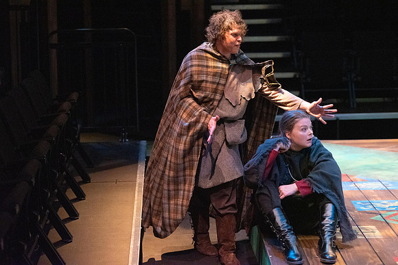 Theater department performs the play Robin Hood in the Black Box theater.
