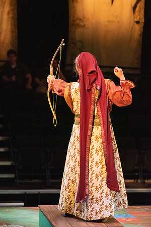 Theater department performs the play Robin Hood in the Black Box theater.