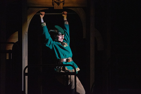 Theater department performs the play Robin Hood in the Black Box theater.
