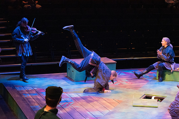 Theater department performs the play Robin Hood in the Black Box theater.