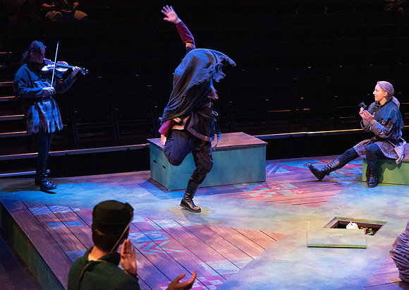 Theater department performs the play Robin Hood in the Black Box theater.