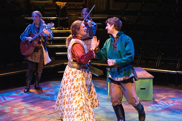 Theater department performs the play Robin Hood in the Black Box theater.