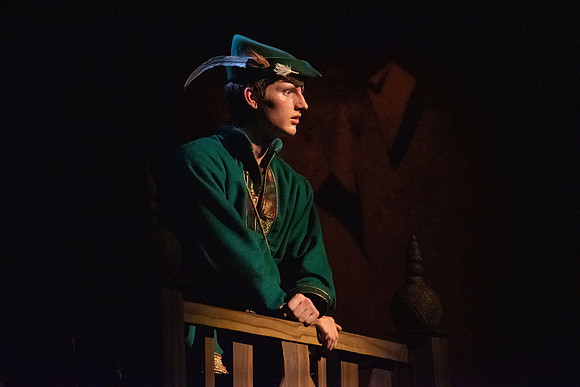 Theater department performs the play Robin Hood in the Black Box theater.