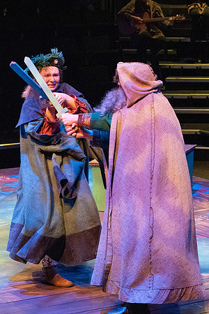Theater department performs the play Robin Hood in the Black Box theater.
