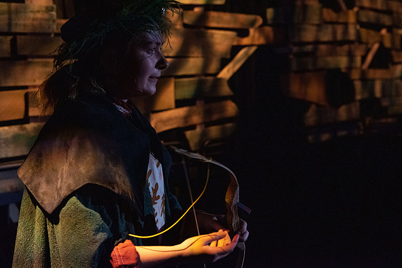 Theater department performs the play Robin Hood in the Black Box theater.
