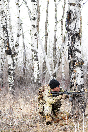 ROTC students gather at Warm Slough for training.