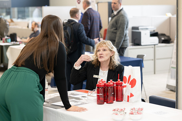 Wealth Management fair in the Career Center.