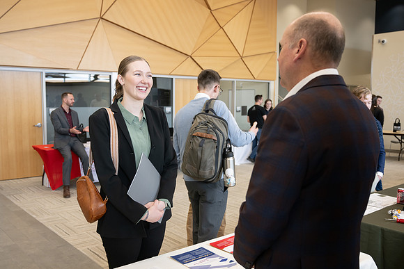 Wealth Management fair in the Career Center.