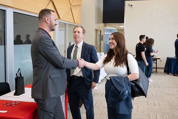Wealth Management fair in the Career Center.