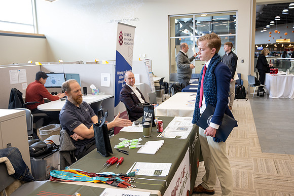 Wealth Management fair in the Career Center.