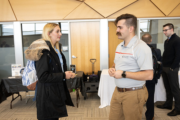Wealth Management fair in the Career Center.