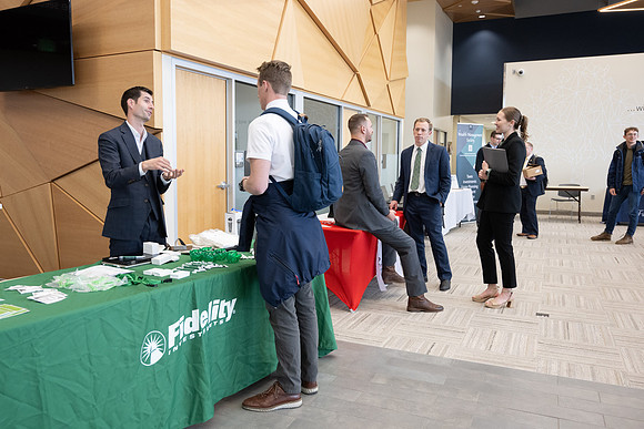 Wealth Management fair in the Career Center.