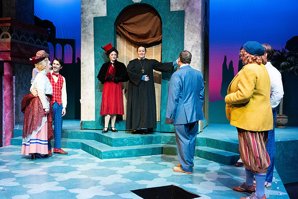 Dress rehearsal for Theater production, Comedy of Errors.