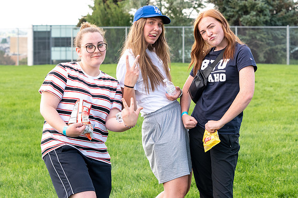 Students at the Summer BBQ.