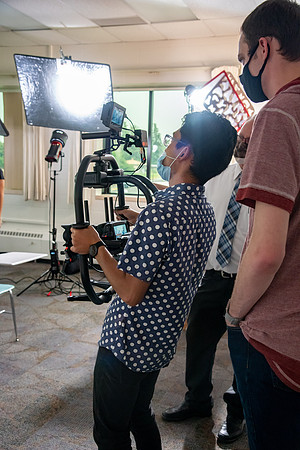 Video production of Vice President, Kelly Burgener, showing what classes will be like during Fall 2020 semester.
