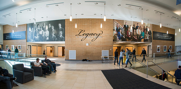 Legacy Hall in the Manwaring Center received some additional art work creating a lasting tribute to the ongoing Sprit of Ricks here at BYU-Idaho.  Two new show cases were added to Legacy Hall to pay t