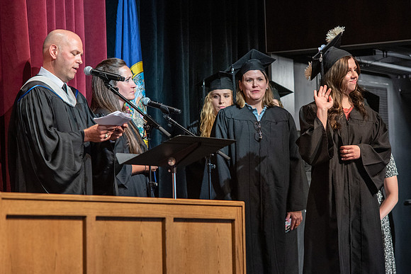 Graduates during Interdisciplinary Studies convocation.