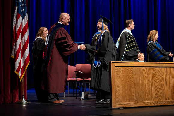 Graduates during convocation for the College of Academic Success & Interdisciplinary Studies.