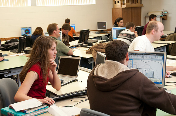 Architecture Construction class taught by Patrick Huish. Students use an advance computer program to help render 3D Architectual drawings.