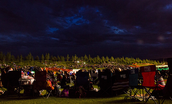 Celebrate America, an Independence Day Celebration at the Huntsman Springs Golf Course in Driggs, Idaho. It was free fun for everyone, bounce toys for kids and a concert featuring two of the original