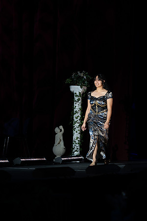 Students show off their fashion designs at the fashion show