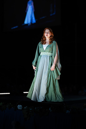 Students show off their fashion designs at the fashion show