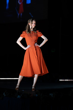 Students show off their fashion designs at the fashion show