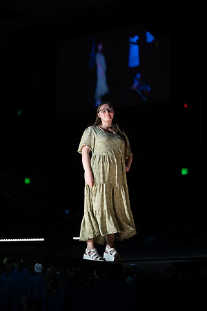 Students show off their fashion designs at the fashion show